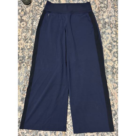 Athleta Navy Wide Leg Pants - Picture 2 of 7